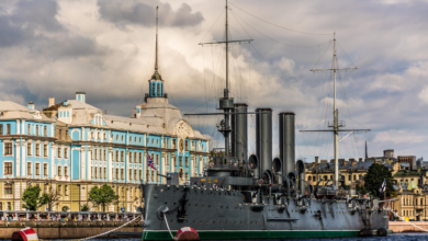 Cruiser Aurora St Petersburg Russia