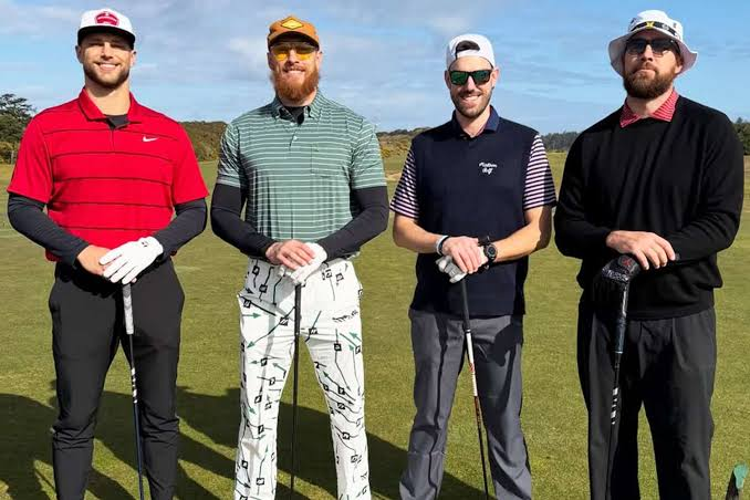 travis kelce golf trip oregon