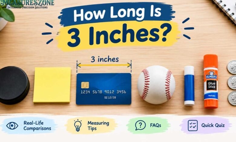 how long is three inches