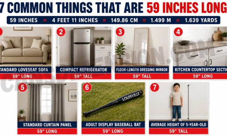 how tall is 59 inches