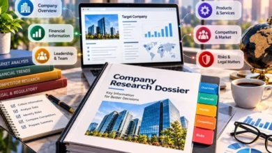research dossier for target company