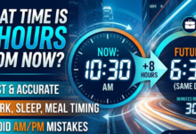 what time will it be 8 hours from now